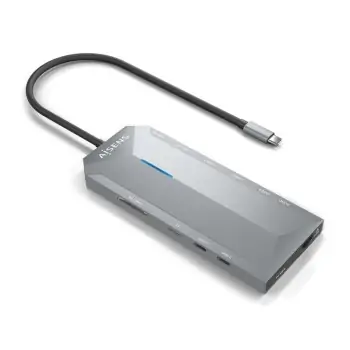 USB Hub Aisens ASUC-12P005-GR Grey 100 W