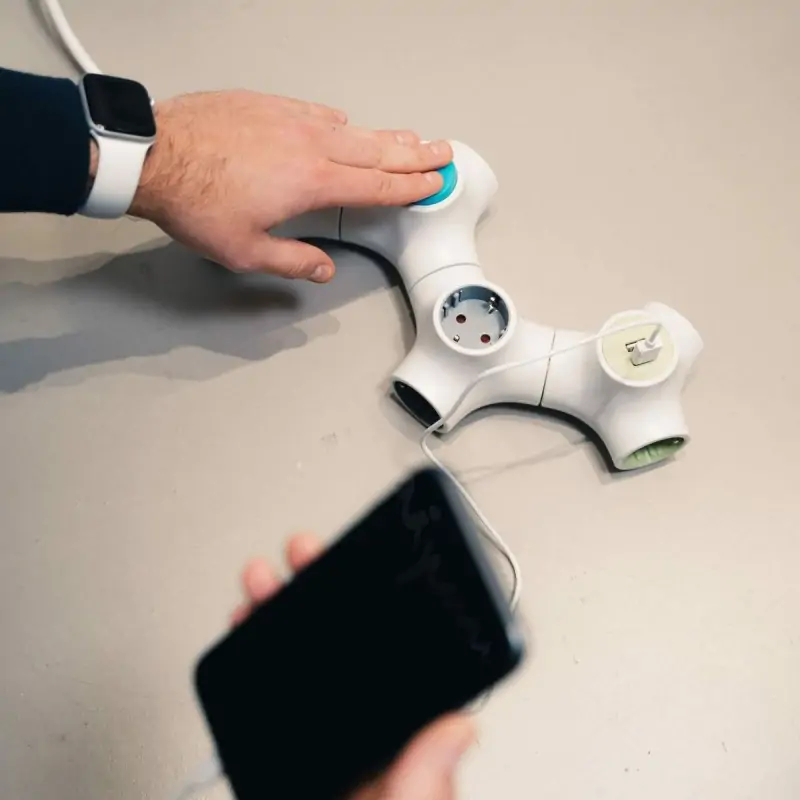 3-socket plugboard without power switch KSIX...