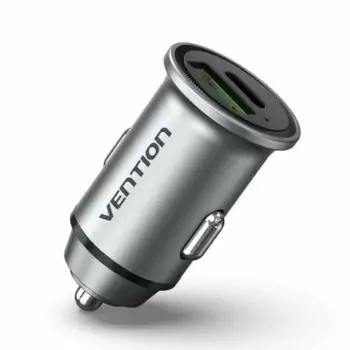 Car Charger Vention FFBH0 Grey 20 W