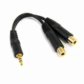 Audio Jack (3.5 mm) Splitter Cable Startech MUY1MFF...