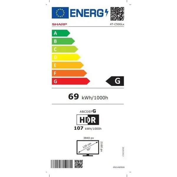 Smart TV Sharp 50GL4260E 4K Ultra HD 50"