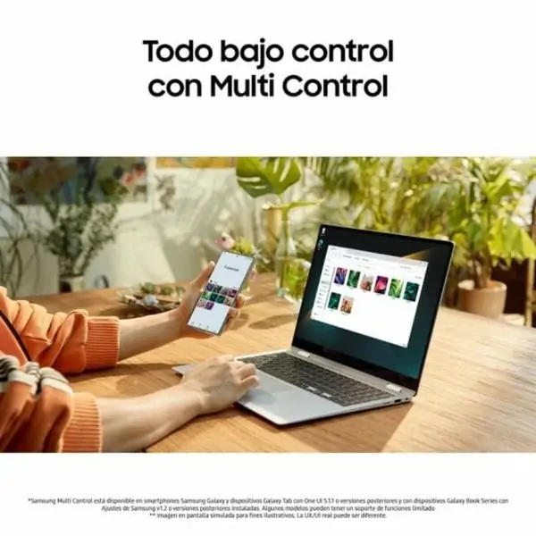 Laptop Samsung Galaxy Book4 Pro 360 NP960QGK-KG2ES 16" Intel Evo Core Ultra 7 155H 16 GB RAM 1 TB SSD