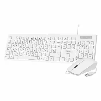 Keyboard and Mouse Subblim Business Slim White Spanish