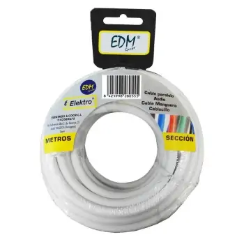 Coaxial TV Antenna Cable EDM 3 x 1,5 mm 20 m White