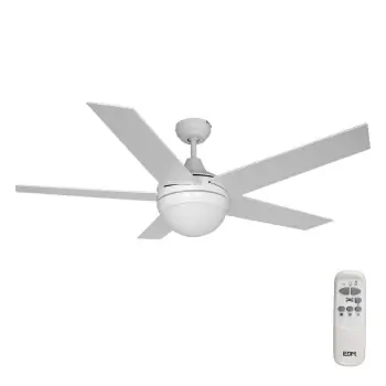 Ceiling Fan with Light EDM 33988 Adriatico White 60 W
