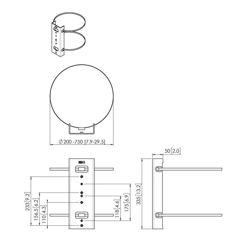 Fixing Plate Vogel's PFA 9145