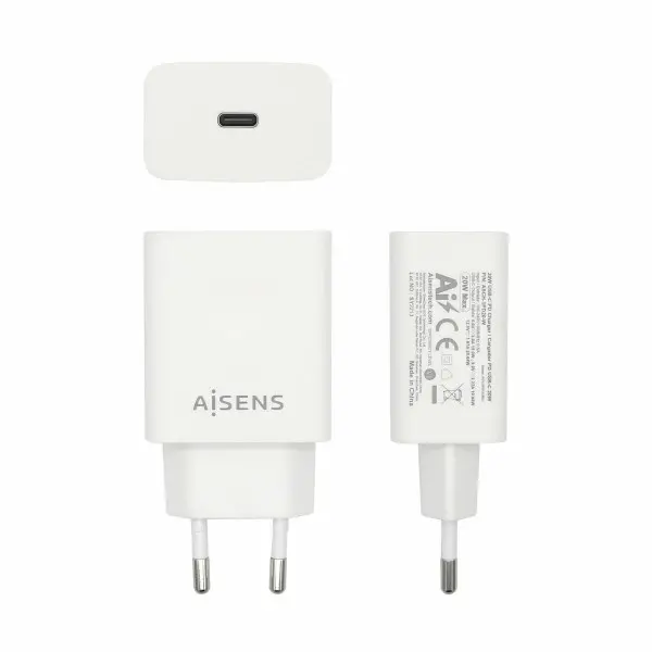 Wall Charger Aisens ASCH-1PD20-W White USB-C