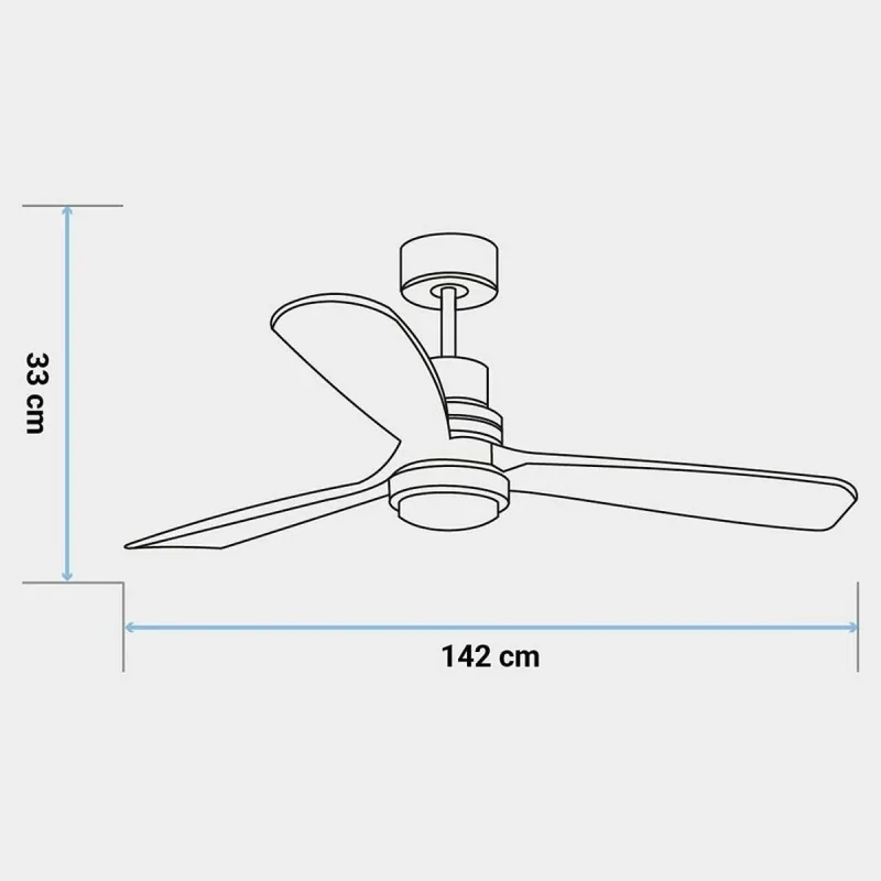 Ceiling Fan Universal Blue 268-UVT1316-21 70W...