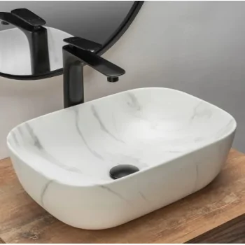Countertop Basin Rea Belinda Marble Mat