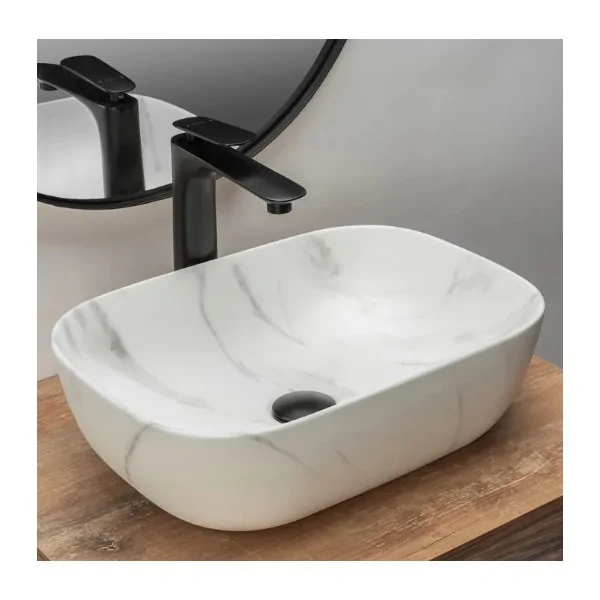 Countertop Basin Rea Belinda Marble Mat