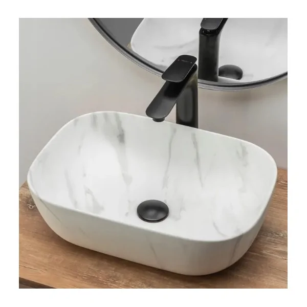 Countertop Basin Rea Belinda Marble Mat