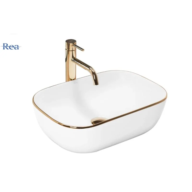 Countertop Basin Rea Belinda Gold Edge