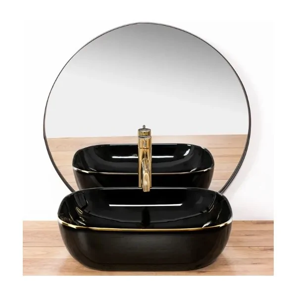 Countertop washbasin Rea Belinda Black Gold