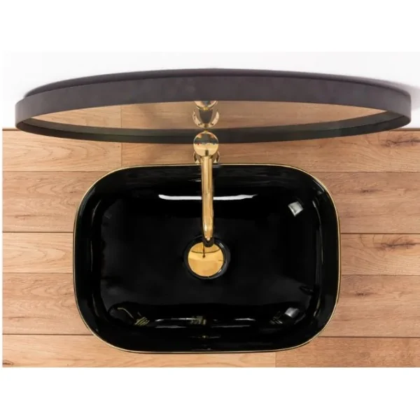 Countertop washbasin Rea Belinda Black Gold