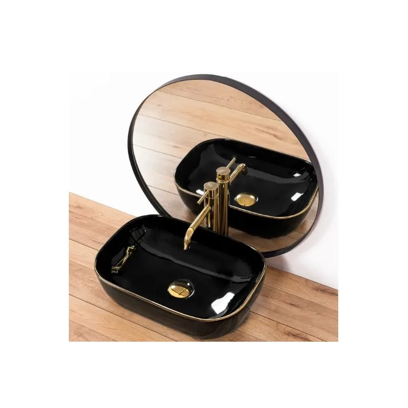 Countertop washbasin Rea Belinda Black Gold