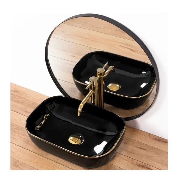 Countertop washbasin Rea Belinda Black Gold