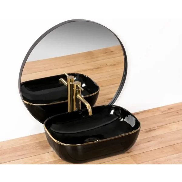 Countertop washbasin Rea Belinda Black Gold