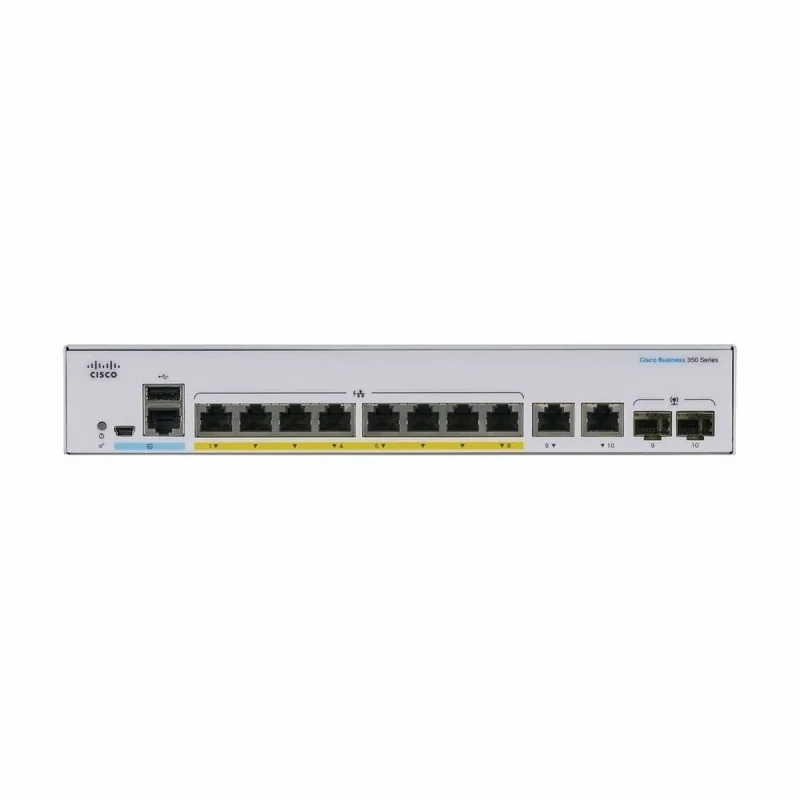 Switch CISCO CBS350-8P-E-2G-EU White