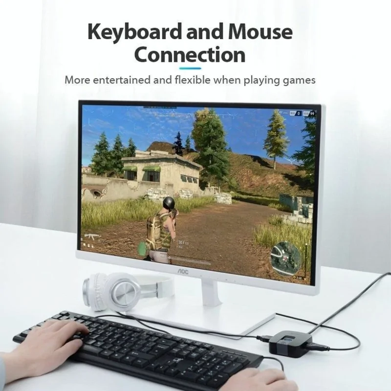 USB Hub Vention CHABB Black