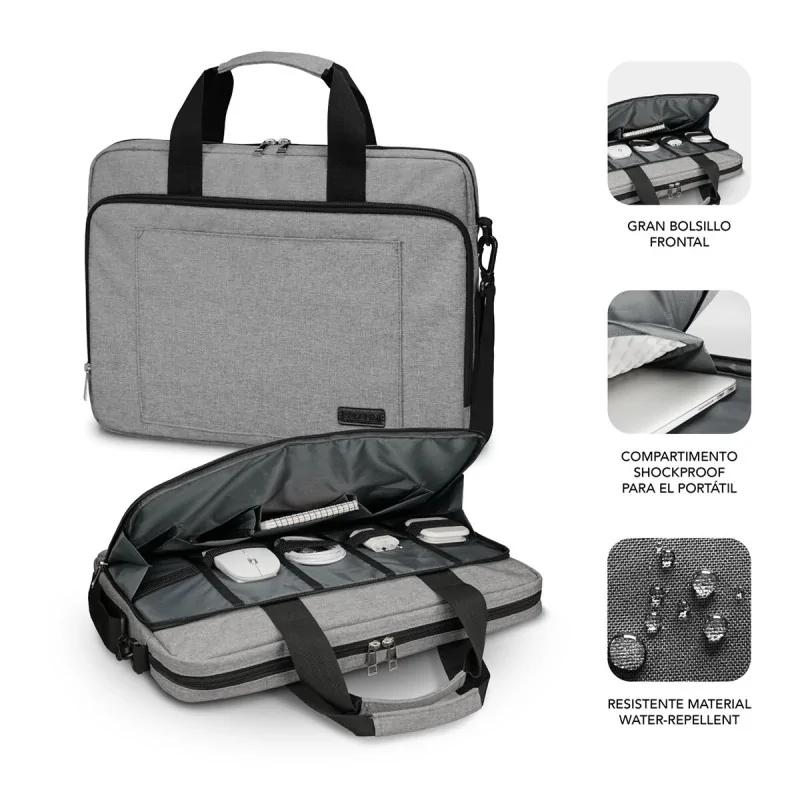Laptop Case Subblim SUBLB4APLB10 Grey 15,6''