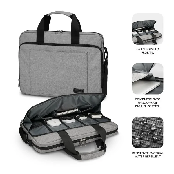 Laptop Case Subblim SUBLB4APLB10 Grey 15,6''