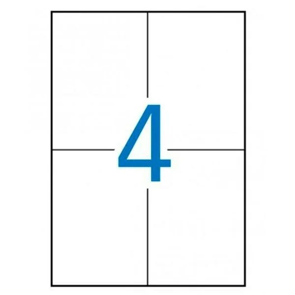 Adhesive labels Apli 581280 100 Sheets 105 x 148 mm White