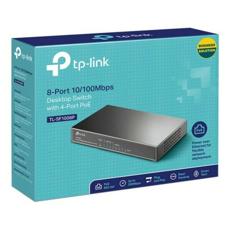 Desktop Switch TP-Link TL-SF1008P RJ45 PoE 1.6...