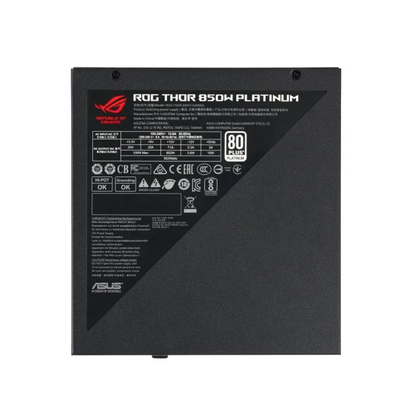 Power supply Asus ROG THOR Platinum II 850 W 80...