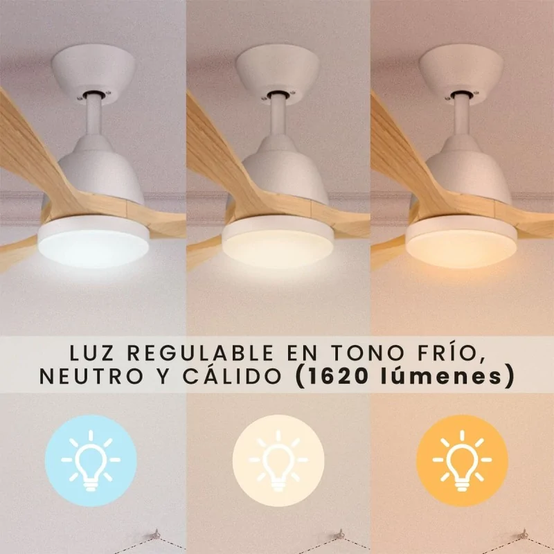 Ceiling Fan SPC Internet 6495B NATURE Ø132 cm