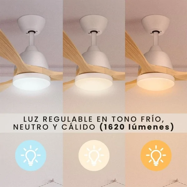 Ceiling Fan SPC Internet 6495B NATURE Ø132 cm