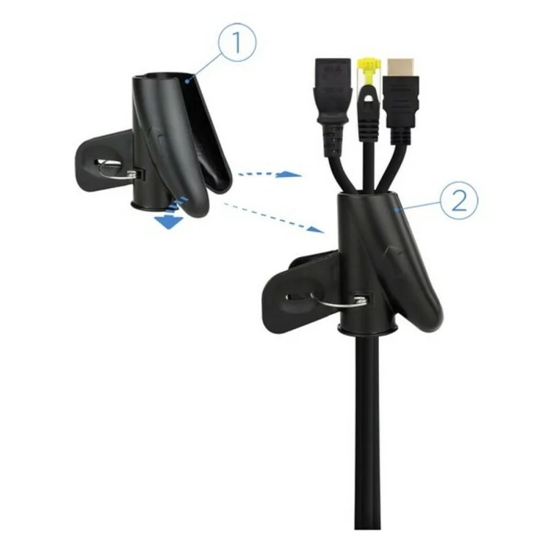 Cable Organiser NANOCABLE 10.36.0001-BK Ø 2,5...