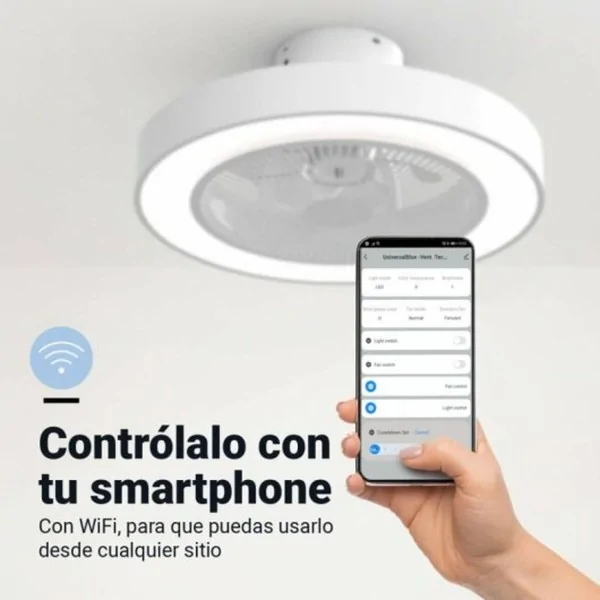 Ceiling Fan Universal Blue Pampero White 25 W