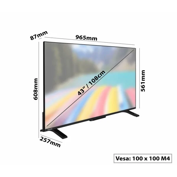 Smart TV Toshiba 40LV2E63DG 4K Ultra HD 43" LED