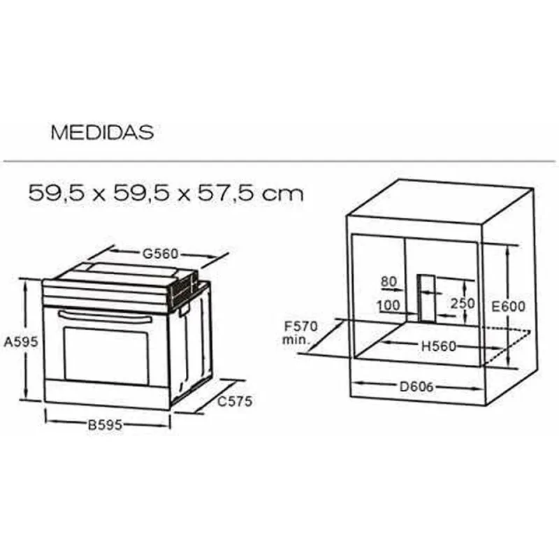 Multipurpose Oven Infiniton 70WH19 70 L