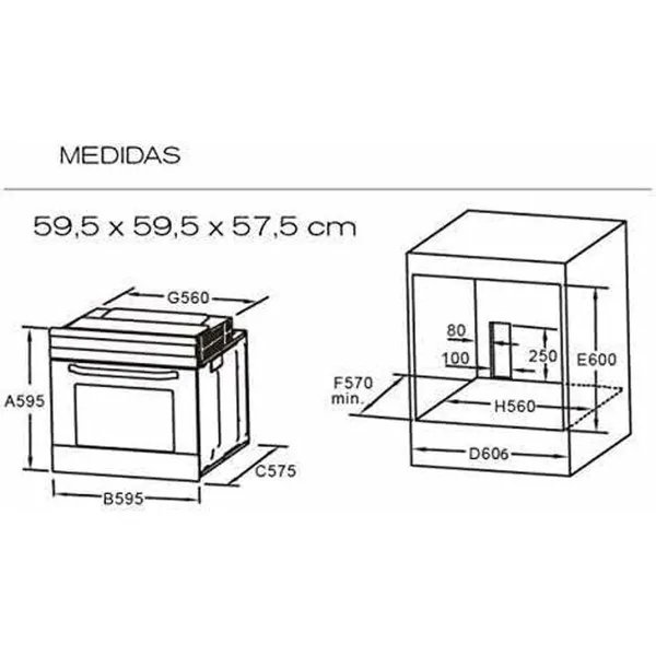 Multipurpose Oven Infiniton 70WH19 70 L
