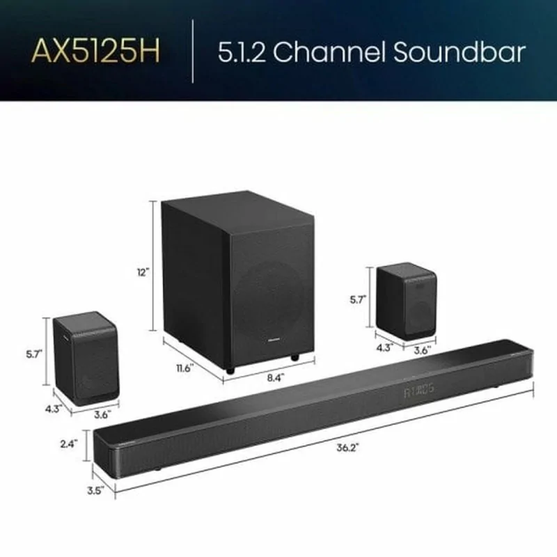 Soundbar Hisense AX5125H Black 500 W