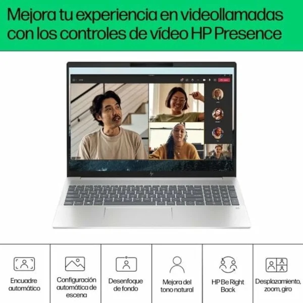 Laptop HP Pavilion Plus 16-ab1006ns 16" Intel Evo Core Ultra 7 155H 32 GB RAM 1 TB SSD Nvidia Geforce RTX 4050