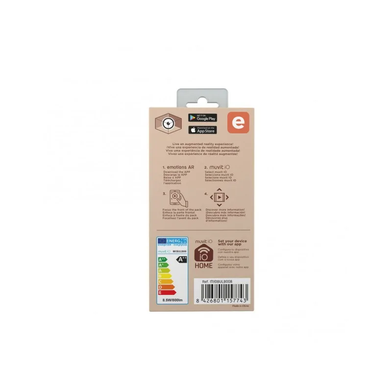 Smart Light bulb Muvit MIOBULB008 Wi-Fi 80 W...
