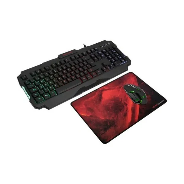 Keyboard with Gaming Mouse Mars Gaming MCP118 Black Spanish Qwerty