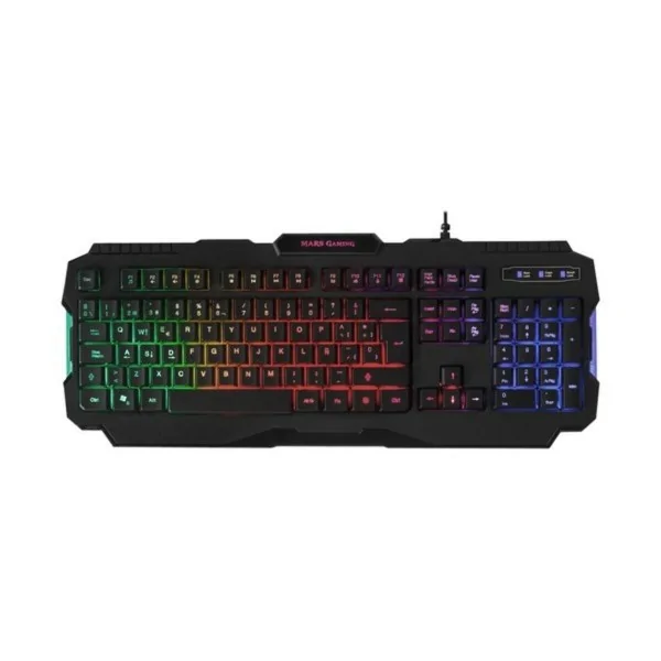 Keyboard with Gaming Mouse Mars Gaming MCP118 Black Spanish Qwerty