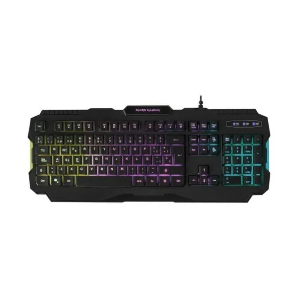 Keyboard with Gaming Mouse Mars Gaming MCP118 Black Spanish Qwerty