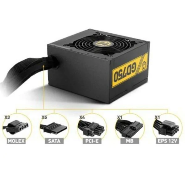 Gaming Power Supply Nox NXHUMMER750GD 750W ATX 750 W 80 Plus Gold