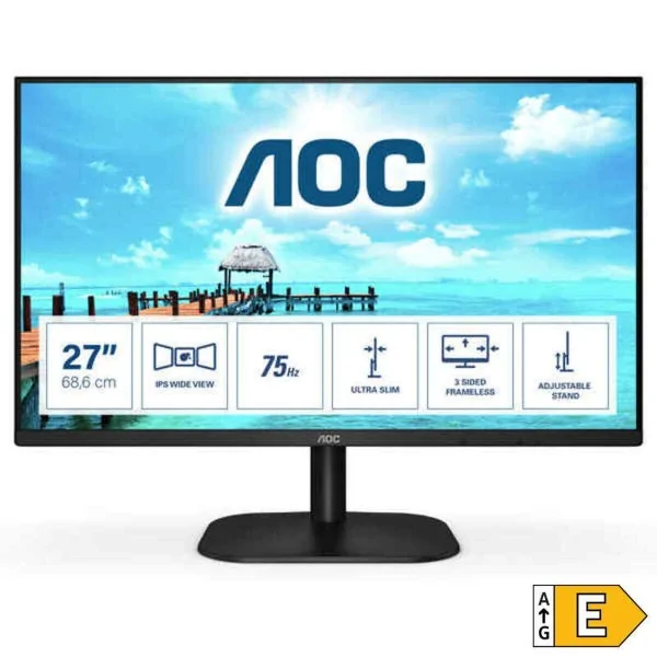 Monitor AOC 27B2H 27" LED IPS Flicker free 75 Hz