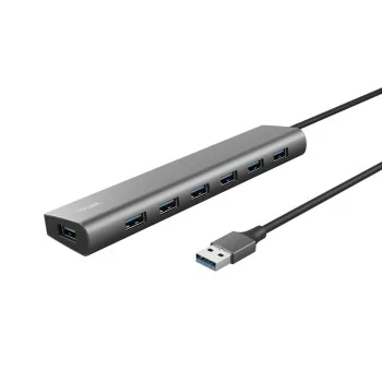 USB Hub Trust 24967 Grey Silver