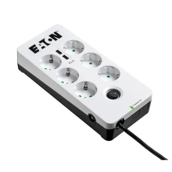 Schuko 6 Way Multi-socket Adapter Eaton PB6UD...
