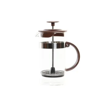 Cafetière with Plunger DKD Home Decor Brown Transparent...