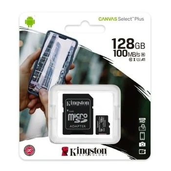 Micro SD Memory Card with Adaptor Kingston Canvas Select...