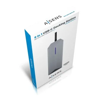 USB Hub Aisens ASUC-9P001-GR Grey 100 W