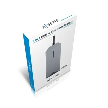 USB Hub Aisens ASUC-8P004-GR Grey 100 W 4K Ultra HD