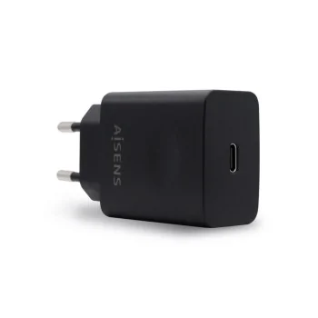 Wall Charger Aisens ASCH-1PD20-BK Black 20 W USB-C